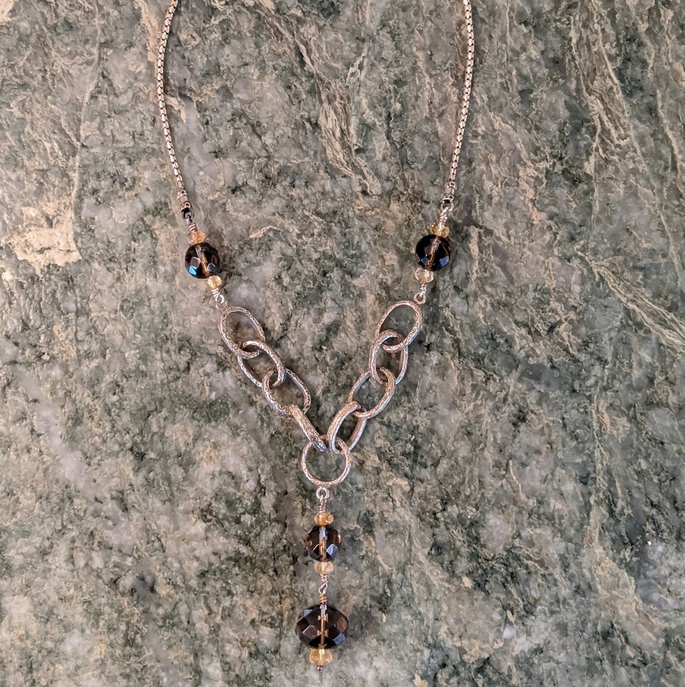 Silpada Smokey Quartz Necklace - Picture 4 of 6